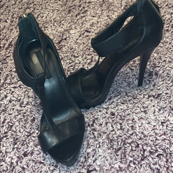 Rachel Zoe black t-strap heels - Picture 2 of 9